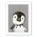 Miico Hand Painted Oil Paintings Cartoon Penguin Paintings Wall Art For Home Decoration