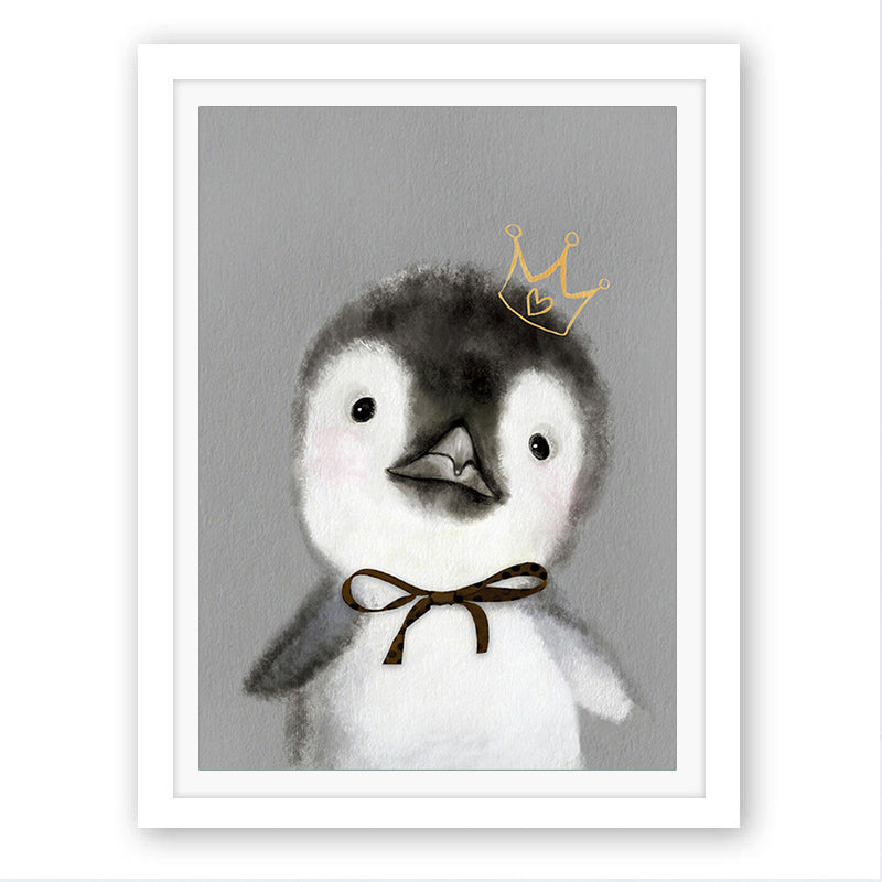 Miico Hand Painted Oil Paintings Cartoon Penguin Paintings Wall Art For Home Decoration