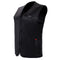 Intelligent Electric Heated USB Waistcoat Winter Temperature Control Sleeveless Coats Black