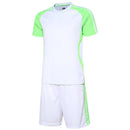 Adults Men's Short Sleeve Football Suit Night Training Reflection Soccer Suits Men Jersey