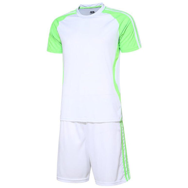 Adults Men's Short Sleeve Football Suit Night Training Reflection Soccer Suits Men Jersey