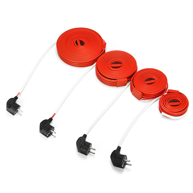 400W 240W 160W 80W Electric Heating Cable Wire Flexible Water Pipe Freeze Proof Heated Tape EU Plug