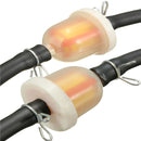 2pcs Fuel Petrol Inline Filter Hose Pipe With Clips For 2 Stroke Mini Moto Dirt Bike ATV Quad