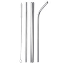 215cm Long Drinking Straws Set of 4 Straw Cleaning Brush Reusable Drinking Straws with Box
