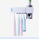 Bathroom Wall Hanging Toothbrush Holder With UV Sterilization Clean Function Toothpaste Squeezer