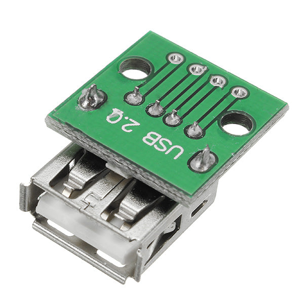 20pcs USB 2.0 Female Head Socket To DIP 2.54mm Pin 4P Adapter Board
