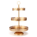 3-Tier Cupcake Stand Metal Cake Dessert Wedding Event Party Display Tower Plate Decorations
