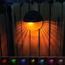 Colorful Solar Light Garden Fence Landscape Wall Lamp