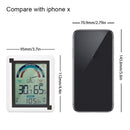 Hygrometer Indoor Outdoor Thermometer Temperature and Humidity Monitor with LCD Touches Screen