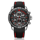 MEGIR 2045 Sport Watches Military Chronograph Silicone Strap Men Quartz Watch