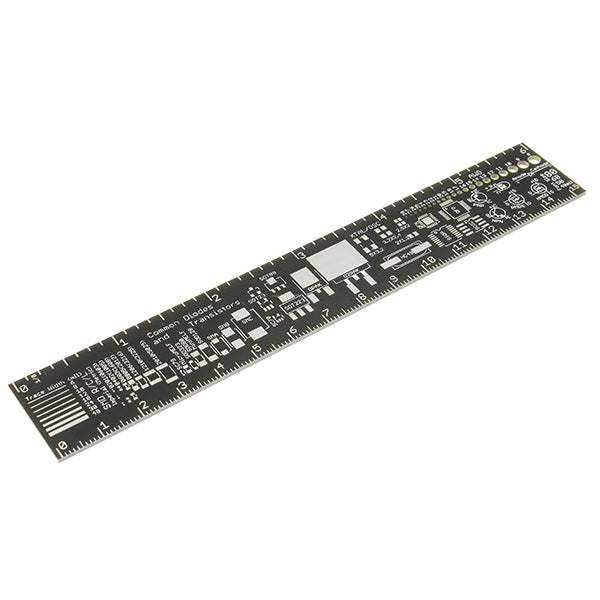 5Pcs 15cm Duinopeak PCB Ruler Measuring Tool Resistor Capacitor Chip IC SMD Diode Transistor Package