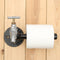 Industrial Iron Pipe Toilet Paper Tissue Roll Holder Faucet Style Rustic Wall Mounted Paper Holder