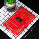 A5 Vintage Diary Notebook with Flower Design Students Password Notebooks Office School Supplies