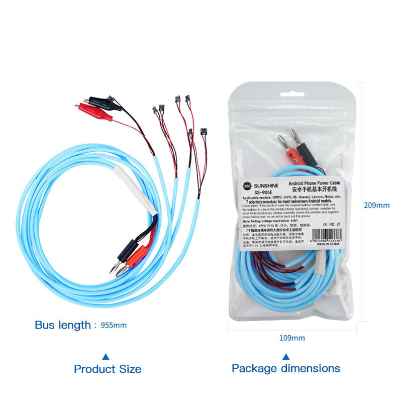 SS-905E Android Mobile Phone Power Restore Boot Line Simple Cable for OPPO ViVo XiaoMi HUAWEI MEIZU Reboot Test Cable