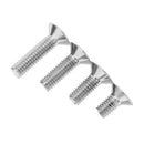 Suleve M3ASH5 10pcs M3 Hex Countersunk Flat Head Screws Alloy Steel Titanium Plated 12.9 Grade