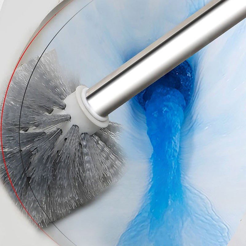 Toilet Brush Cleaning Tool Plastic Home Bathroom Washroom Standing Cleaning Holder Set