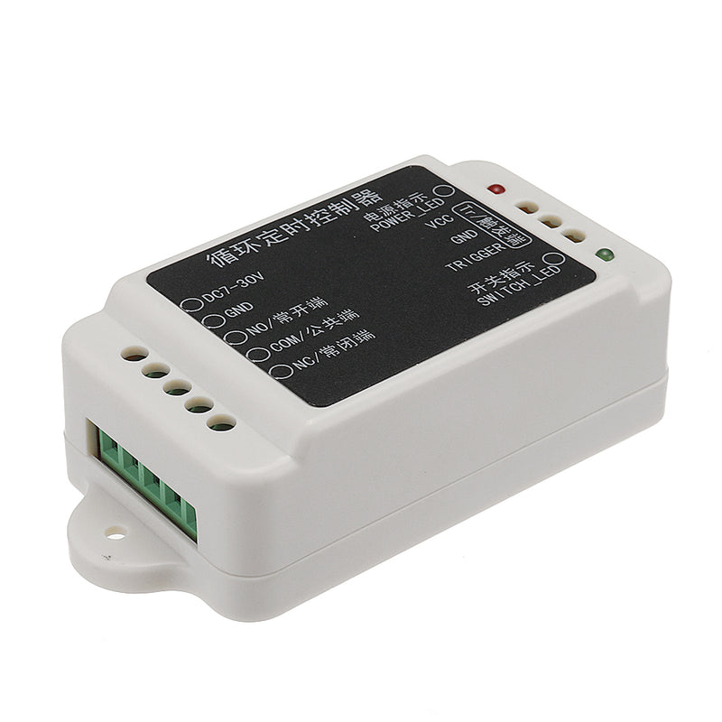 DC7-30V Cycle Timer Switch Relay Delay 1-200S Time Adjustable Cycle Timer Controller Module