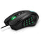 Rocketek R6 USB Wired Multi-Buttons Gaming Mouse 16400DPI 16 Buttons Laser Programmable Game Mice with 5 Backlight Modes Ergonomic Mouse for Laptop Computer PC