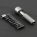 LAOTIE EDC Screwdriver Fingertip Titanium Alloy Bolt Driver Gyro 6mm Batch Head Outdoor Tool Titanium Screwdrivers