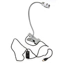 5W Flexiable USB Clip-On LED Table Desktop Light Bedside Laptop Bed Reading Lamp