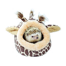 Small Pet Bed Giraffe Cat Dog Sleeping House Kennel Puppy Cave Mat Pad Nest