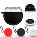 Bakeey Portable Shockproof Dirtyproof Silicone bluetooth Earphone Storage Case with Keychain for Huawei Freebuds 3