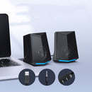 SADA V-115 Mini USB bluetooth Audio Stereo 2.0 Sound Channel 3.5mm Computer Speaker Portable Speaker for PC Notebook