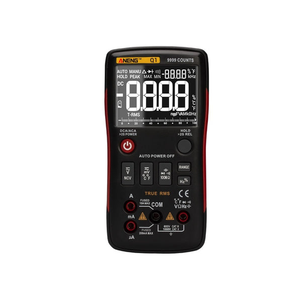 ANENG Q1 Digital Multimeter 9999 Analog Tester True RMS Professional Multimetro DIY Transistor Capacitor NCV Testers LCR Meter