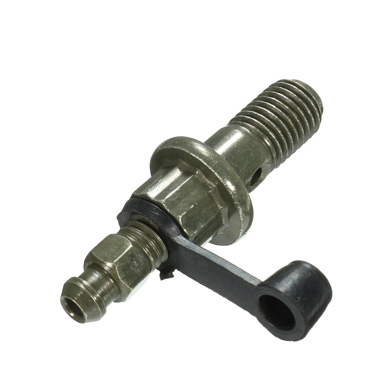 M10x1.25mm Motorcycle Brake Caliper Bleed Screw Banjo Bolt Nipple+Dust Cap