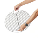 45.5cm Round BBQ Grill Net Stainless Steel Charcoal Cooking Frame Barbecue Replacement Net