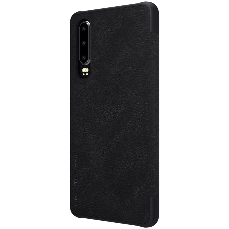 NILLKIN Qin Flip Credit Card Slot Smart Sleep PU Leather Protective Case For Huawei P30