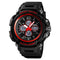 SKMEI 1498 Luminous 5ATM 3Time Multi-Function Outdoor Men Watch Dual Display Digital Watch