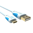VENTION VAS-A04 Micro USB2.0 Cable Data Sync Charger Cable Black/Ice Blue 1M