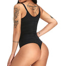 Women's Underbust Corset Waist Trainer Cincher Body Shaper Vest Adjustable Open Bust Bodysuit Firm Tummy Control