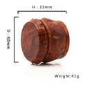 Environmental Protection Resin Imitated Wood Grain Herb Grinder Wood Grinder Imitated Sandalwood C igarette Grinder