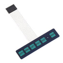 30pcs Display Membrane Switch Matrix Keyboard Button Control Panel 6 Button with Light