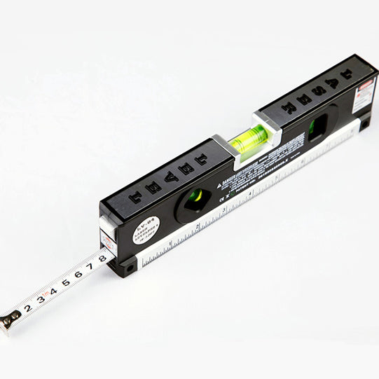 Loskii DX-012 Multipurpose Laser Level Horizontal Vertical Measure Tape Aligner Ruler With 3 Bubbles