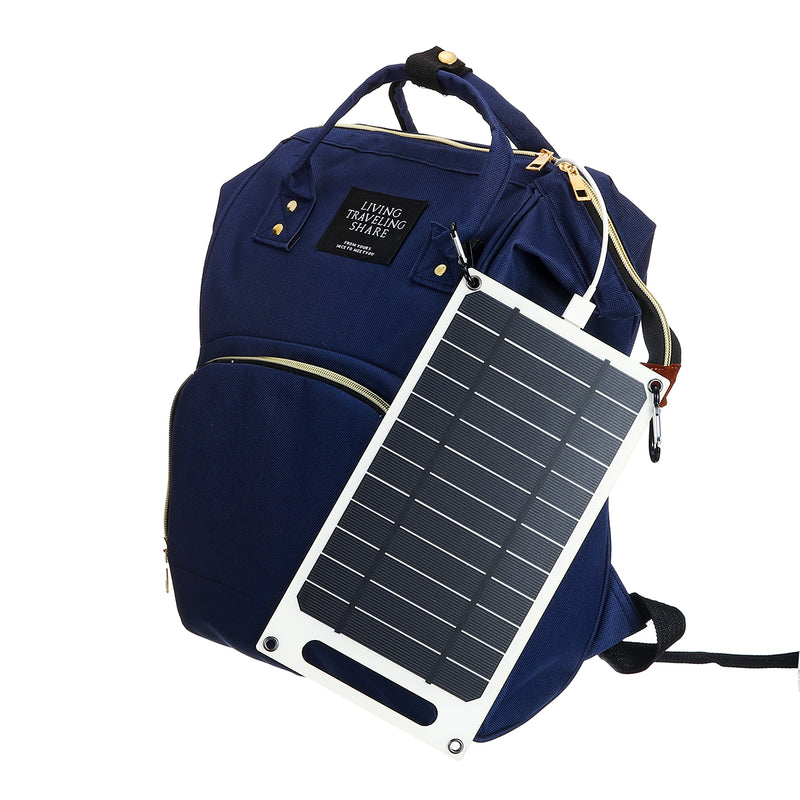 6V 10W 1.5A Portable Monocrystalline Solar Panel Slim & Light USB Charger Charging Power Bank Pad