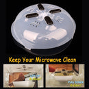 Microwave Hover Anti-Sputtering Cover New Food Splatter Guard Microwave Splatter Lid with Steam Vent