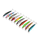 ZANLURE 20pcs 9cm/9.65cm 8.3g/7.7g Minnow Fishing Lure 1.2-2.1m Depth Sea Fishing Hard Baits