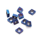Drillpro 10pcs HRC45 Blue Nano CCMT09T304 VP15TF Carbide Insert for SCLCR/SCLCL Turning Tool Holder