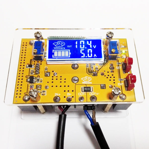 Winners 10A DC-DC LCD Adjustable Step Down Power Supply Voltage Current Display Module With Housing