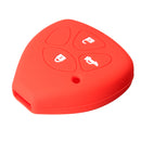 3-Button Silicone Remote Key Cover Fob Case for Toyota Avensis RAV4 Scion
