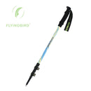 Flying Bird F89 Carbon Fiber Alpenstocks Ultralight Telescopic Adjustable Lock Climbing Hiking Sticks