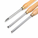 Round Square Diamond Wood Turning Tool Carbide Insert Cutter Tools Straight Multi Bit Lathe Set