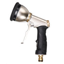 9in1 metal Garden Hose Pipe Head Soft Grip Handle Multi Pattern Water Sprayer
