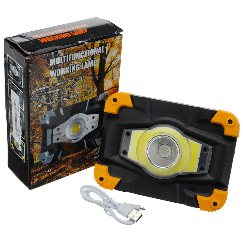 50W COB LED USB Work Light Spotlight Waterproof 4 Modes Flood Lamp Outdoor Camping Emergency Lantern