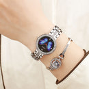 STRYVE T1018 Luxury Crystal Case Full Steel Women Watch Ladies Dress Quartz Watch