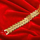 18K Gold Plated Flower Shape Male Bracelet