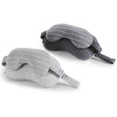 2 In 1 Portable Cotton Neck Pillow Head Cushion Eye Mask Travel Airplane Sleep Rest